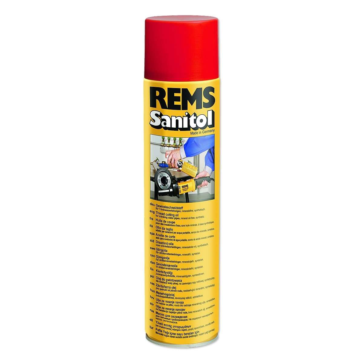 REMS Sanitol 600 ml Sprey Kutu Diş açma işlevleri için yardımcı madde