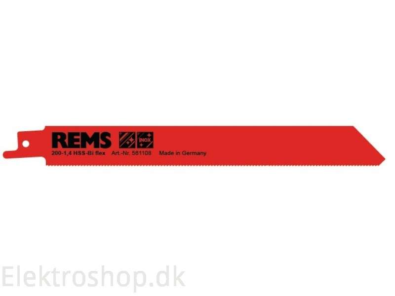 REMS Testere yaprağı 200-1,4 Metal, paslanmaz çelik dahil, ≥ 1,5 mm