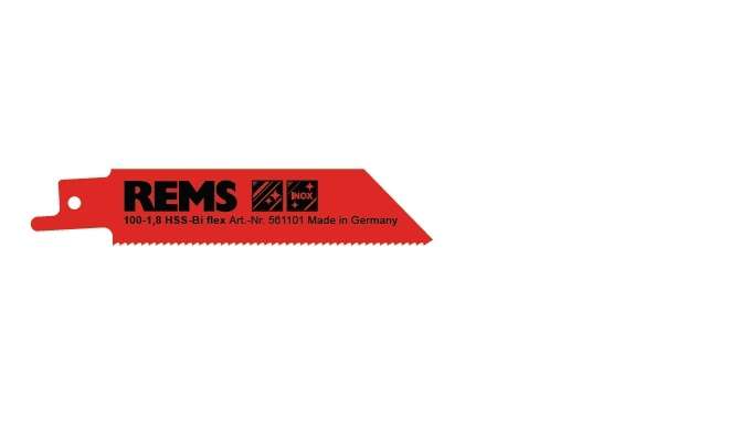 REMS Testere yaprağı 100-1,8 Metal, paslanmaz çelik dahil, ≥ 2 mm