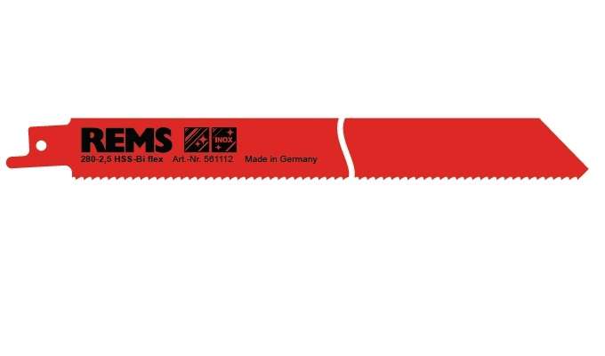 REMS Testere yaprağı 280-2,5 Metal, paslanmaz çelik dahil, ≥ 3 mm