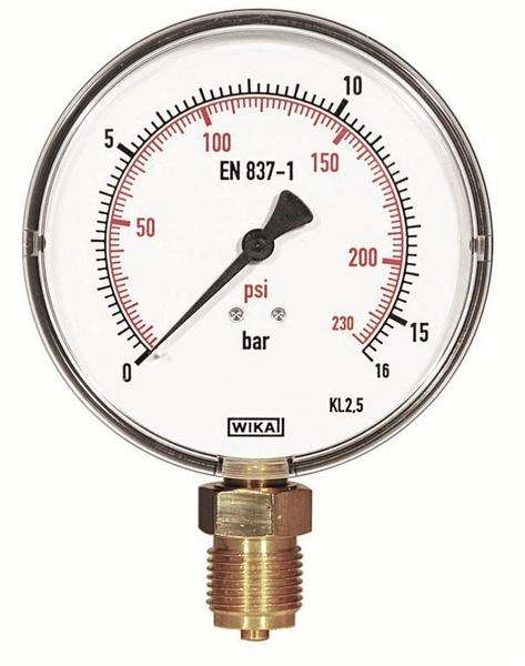 Hassas skalalı manometre, p ≤ 250 hPa/250 mbar/ 3,6 psi